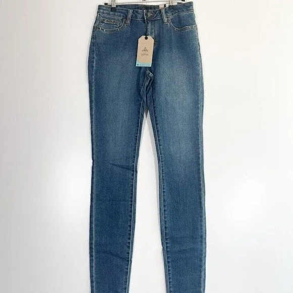 Prana‎ Sienna Skinny Jeans Womens Dark Wash Mid Rise Classic Denim Blue 6 TL NWT - Picture 2 of 12